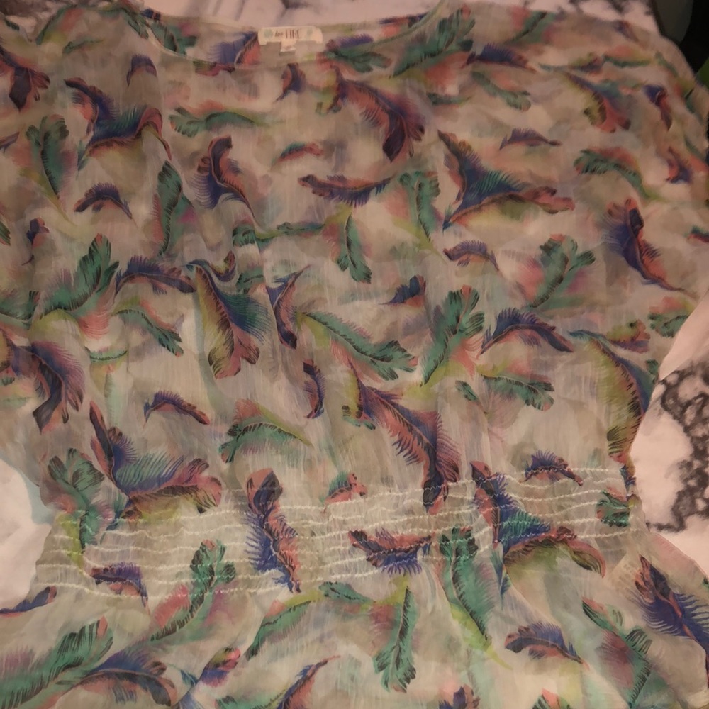 blouse flowered shirt